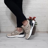 M.P. 1642 Bej Renk Memoryfoam Kaydırmaz Rahat Spor Ayakkabı - 6