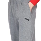 Puma Essential Logo Erkek Gri Günlük Stil Eşofman Altı 58672053 - 4
