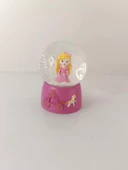 Kar Küresi Prenses Kraliçesi Işıklı Kar Küresi Ev Ofis Dekor Biblo Obje 9 cm - 7