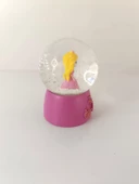 Kar Küresi Prenses Kraliçesi Işıklı Kar Küresi Ev Ofis Dekor Biblo Obje 9 cm - 6