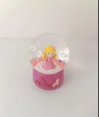 Kar Küresi Prenses Kraliçesi Işıklı Kar Küresi Ev Ofis Dekor Biblo Obje 9 cm - 3