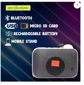 Yeni Nesil RGB Aydınlatmalı Bluetooth Hoparlör Ve Telefon Tutacağı SD KART, USB AUX girişli - 2