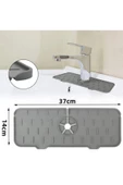 Tezgah Sıçrama Koruyucu Silikon Musluk Altı Mutfak Banyo Lavabo Akıtma Tahliye Ped Sabunluk Lavabo - 2