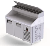 Iceinox Make Up Buzdolabı Mermerli 330 Lt - 2