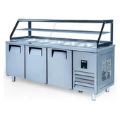 Iceinox Servis Buzdolabı 515 Lt 3 Kapılı Camlı - 1