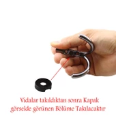 Hitit Askı Askılık Metal Füme Vestiyer Duvar Askısı Dolap Elbise Askılığı - 3