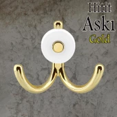 Hitit Askı Askılık Metal Gold Vestiyer Duvar Askısı Dolap Elbise Askılığı thumbnail 1