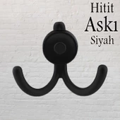 Hitit Askı Askılık Metal Siyah Vestiyer Duvar Askısı Dolap Elbise Askılığı thumbnail 1
