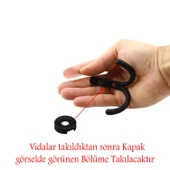 Hitit Askı Askılık Metal Siyah Vestiyer Duvar Askısı Dolap Elbise Askılığı thumbnail 4