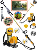 Wacker Pro Zusline TRX Benzinli Motorlu Sırt Tipi Tırpan Ot Çim Çalı Çayır Biçme Makinası + Hasat Toplama Aparatı Hediyeli - 1