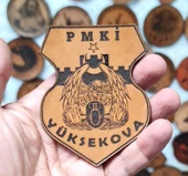METİ PMKİ YÜKSEKOVA  Deri PEÇ - Arma - Leather Patch thumbnail 2