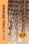 Rus Afro Dalgası Saç – Soğuk Kumral / Platin Sarı Ombreli - 2