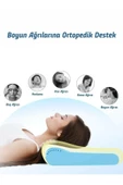 Ortopedik Visco Yastık Boyun Fıtığı Boyun Düzleşmesi Boyun Ağrısı Destekli Lüks Ortapedik Yastık - 5