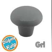 Mobilya Düğme Sert Plastik Gri Dolap Mutfak Dolabı Çekmece Dolap Kapak Kulpu Kulbu Kulp thumbnail 1