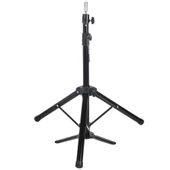 Kuaför Eğitim Mankeni İçin Ayaklı Metal Tripod - Siyah + Taşıma Çantası - 4