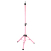 Kuaför Eğitim Mankeni İçin Metal Tripod - Pembe + Taşıma Çantası - 1