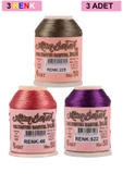 3 Adet Altınbaşak Oya ve Dantel İpi 20 gr - Royaleks - No: 046 - 622 - 229 - 1