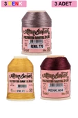 3 Adet Altınbaşak Oya ve Dantel İpi 20 gr - Royaleks - No: 672 - 604 - 770 - 1