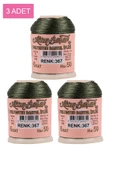 3 Adet Altınbaşak Oya ve Dantel İpi 20 gr - Royaleks - No: 367 - 1