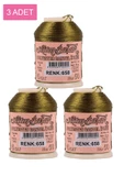 3 Adet Altınbaşak Oya ve Dantel İpi 20 gr - Royaleks - No: 658 - 1