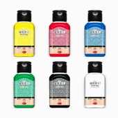 50x70 tuval + artdeco akrilik boya seti ipek fırçalı prolüks 6x75 ml - 2