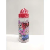 LOL Matara Şeffaf Gövde 500 ML Kırmızı LLMAT9812 thumbnail 1