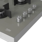 Beko BSTOC 828 G Gri Cam Set Üstü Ocak - 4