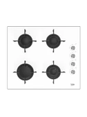 Beko BSTOC 827 B Beyaz Cam Set Üstü Ocak - 1