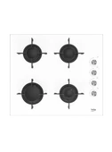 Beko BSTOC 827 B Beyaz Cam Set Üstü Ocak - 5