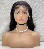 Gerçek Front Lace Tül Peruk - Dalgalı - Doğal 70-75cm - 1