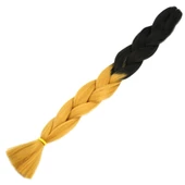 Afrika Örgülük Ombreli Sentetik Saç 100 Gr. - Siyah / Gold Sarı - 1