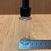 30 Ml Plastik Şeffaf Şişe Cam Damlalıklı  , Siyah Metal Kapaklı , 30 Cc Cam Damlalıklı PE Şişe x 10 Adet - 4