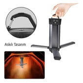 Powermaster Çalışma Lambası 35 Watt 3 Kanatlı Ayaklı Kamp Lambası Işıldak Aydınlatma Askılı - 4