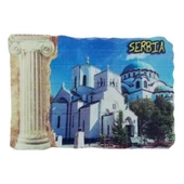 Sırbistan Temalı Sütun Magnet - 1