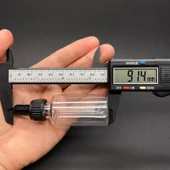 30 Ml Kısa Şeffaf Şişe Cam Damlalıklı  , Plastik Kapaklı , 30 Cc Cam Damlalıklı PE Şişe x 10 Adet thumbnail 3