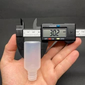 30 Ml Kısa Saydam Şişe Cam Damlalıklı  , Beyaz Plastik Kapaklı , 30 Cc Cam Damlalıklı PE Şişe x 10 Adet thumbnail 4