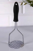 Periboia Plastik Saplı Delikli Metal Paslanmaz Patates Muz Yumurta Ezici Püre Yapıcı - 3