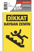Tanex UYR-120 Kaygan Zemin Uyarı Etiketi 10 Cm X 15 Cm - 2 Adet - 1