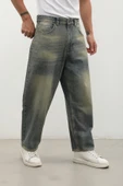Erkek Skater Fit Jean Pantolon Tint Yeşil - 8