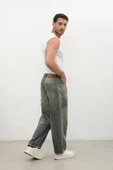 Erkek Skater Fit Jean Pantolon Tint Yeşil - 6