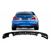 Bmw F30 arka tampon difüzörü 2 çıkış m-performance 2012-2018 - 3