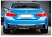 Bmw F32 arka tampon difüzörü 2 çıkış m-performance pianoblack 2012-2018 - 1