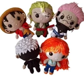 Anime Karakterler Takımı Amigurumi Organik Oyuncak - 1