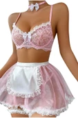 YNT Pembe Cosplay Hizmetçi Takım 18523 - 1