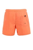 Somon Su İtici Özellikli Naylon Kumaş Düz Renk Basic Erkek Plaj Deniz Şort Mayo - 540-Somon thumbnail 2