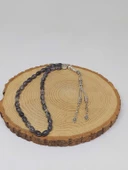 Spektrolit Taşı Arpa Kesim Tesbih 6*9mm (49428) thumbnail 2