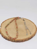 Unakit Taşı Arpa Kesim Tesbih 6*9mm (49434) thumbnail 2