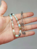 Amazonit Taşı Arpa Kesim Tesbih 6*9mm (49432) thumbnail 1