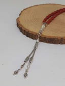 Akik Taşı Arpa Kesim Tesbih 6*9mm (49422) thumbnail 4