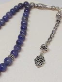 Tanzanit Taşı 33 lük Tesbih 7mm (Gümüş) (51294) thumbnail 3